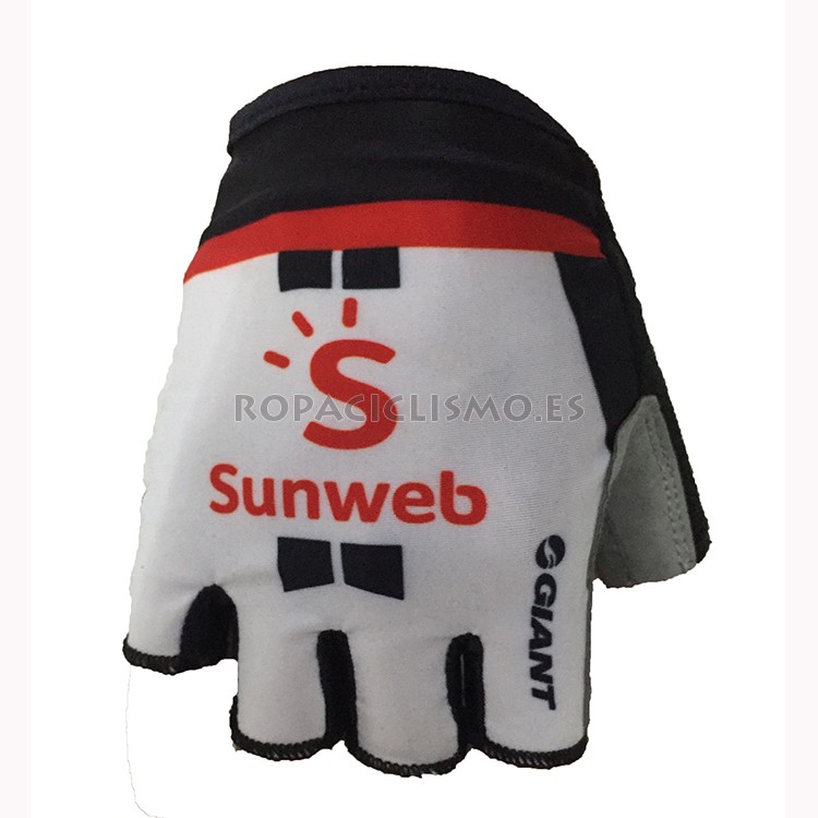 2018 Sunweb Guantes Cortos Gris